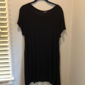 So Cute Black T Shirt Dress